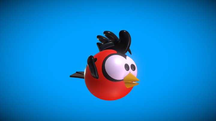 Lady Bug Bird 3D Model