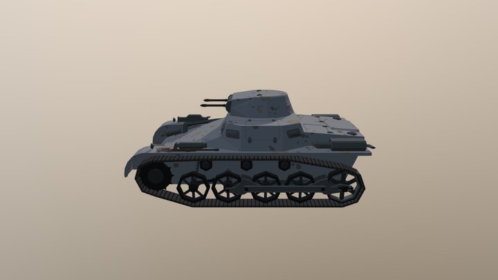 PzKpfw 1 - Panzer 1 - Ausf. A LowPoly 3D Model