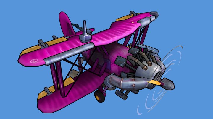 DAE Flying Circus | Stylized Blackburn Baffin 3D Model