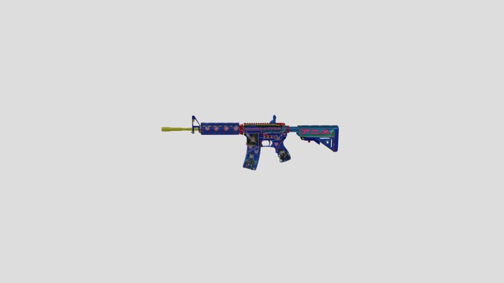 Standoff2_M4_Anime_Gop_Stop 3D Model