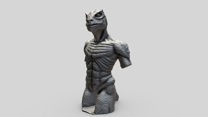 Cikuatel culture sculpture 3D Model