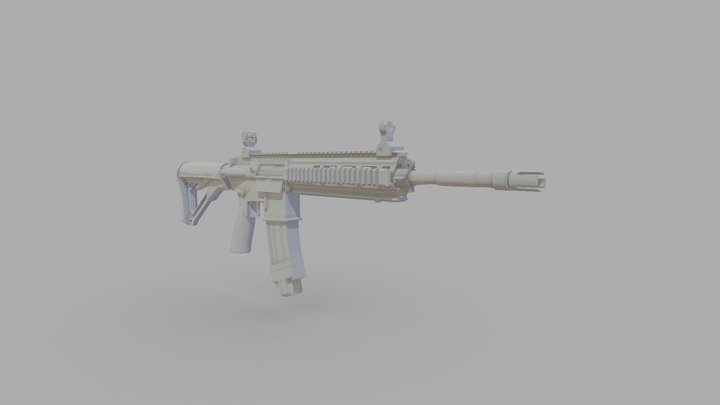 HK 416 3D Model