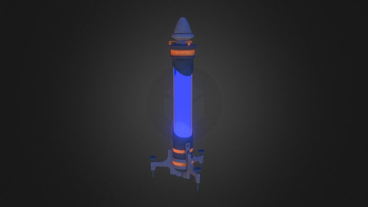 Stylized Dishonored Mana Potion 3D Model