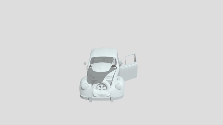 Beetle with interior 3D Model