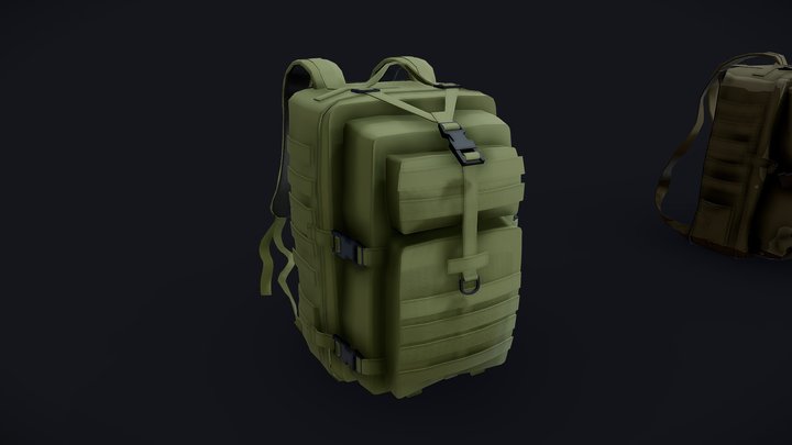 Secondary forms [Backpack] [XYZ HOMEWORK] 3D Model