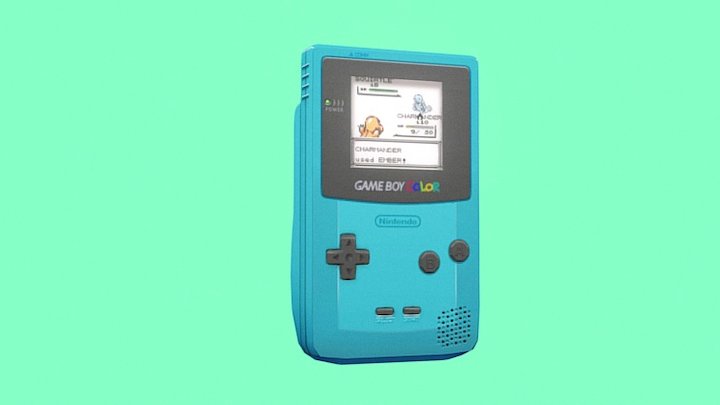 Gameboy Color 3D Model