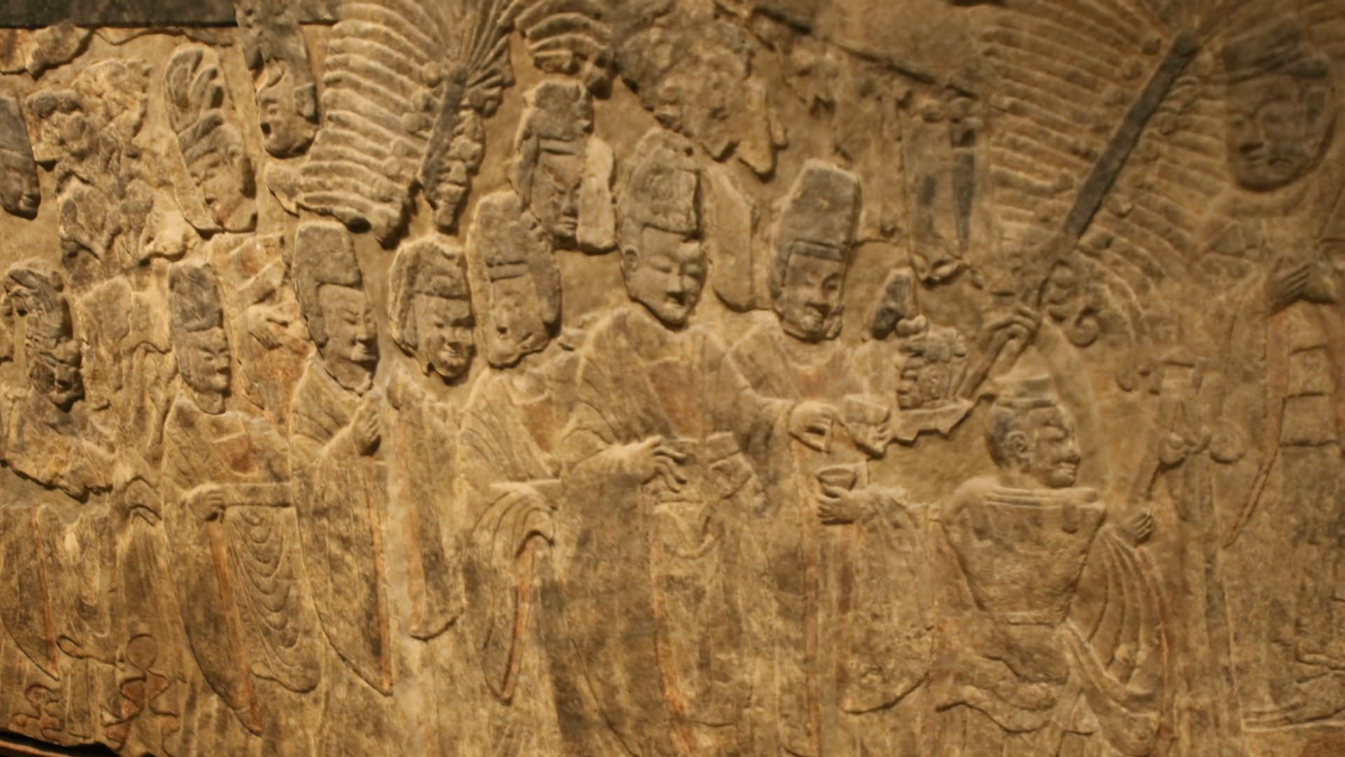 Emperor Xiaowen's procession, Longmen Caves
