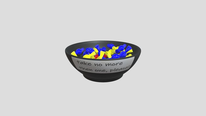 SCP-330 Candy Bowl 3D Model