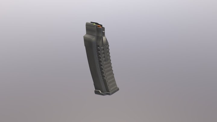 60 Rounds Ak Magazine 3D Model