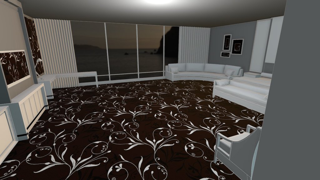 Custom Brown Axminster Carpet Hotel Room