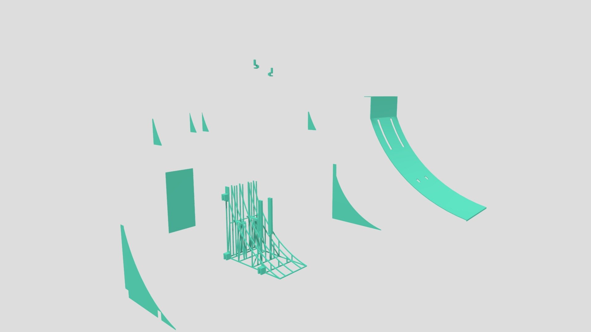 Frame_with_LOCK_Exploded - Download Free 3D model by mgutierr1 [5c986b0 ...