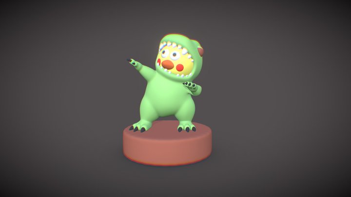 Little Dragon 3D Model