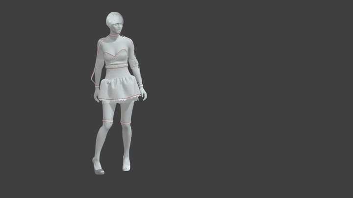 Halloweeen · Dress in Clo3D · Rame4D 3D Model