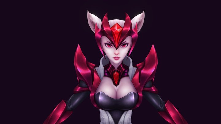 Adoha Ahri fanart 3D Model