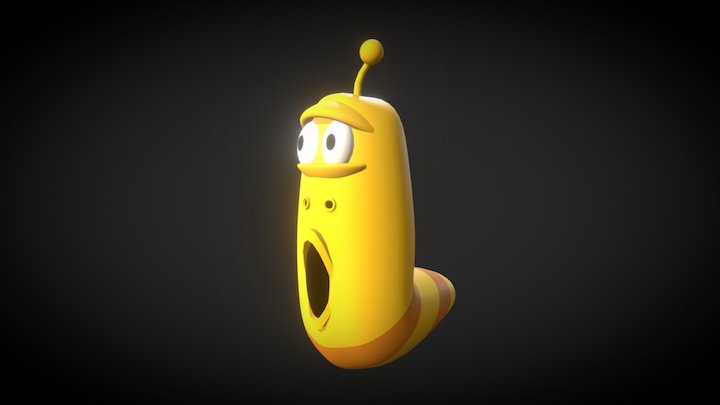 Yellow - LARVA Animation 3D Model