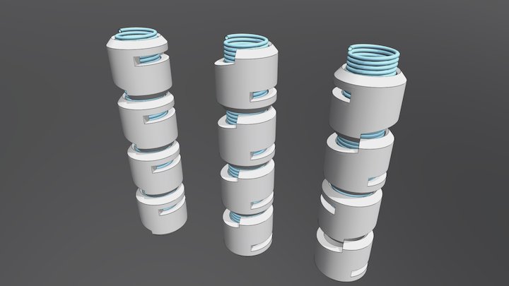 vesMO CPP カットパイプP1 シルバータイプ 3D Model