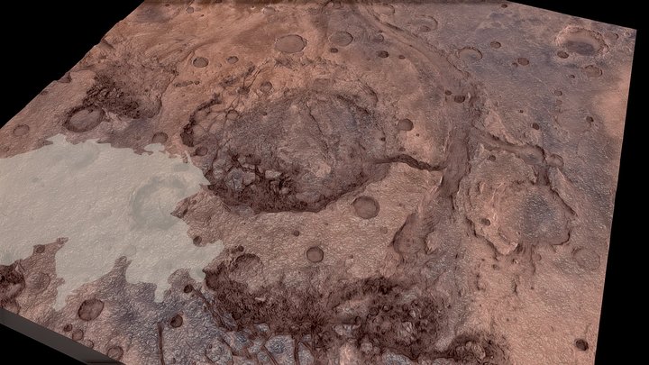 Mars - Aram Chaos region – Free 3D Model STL