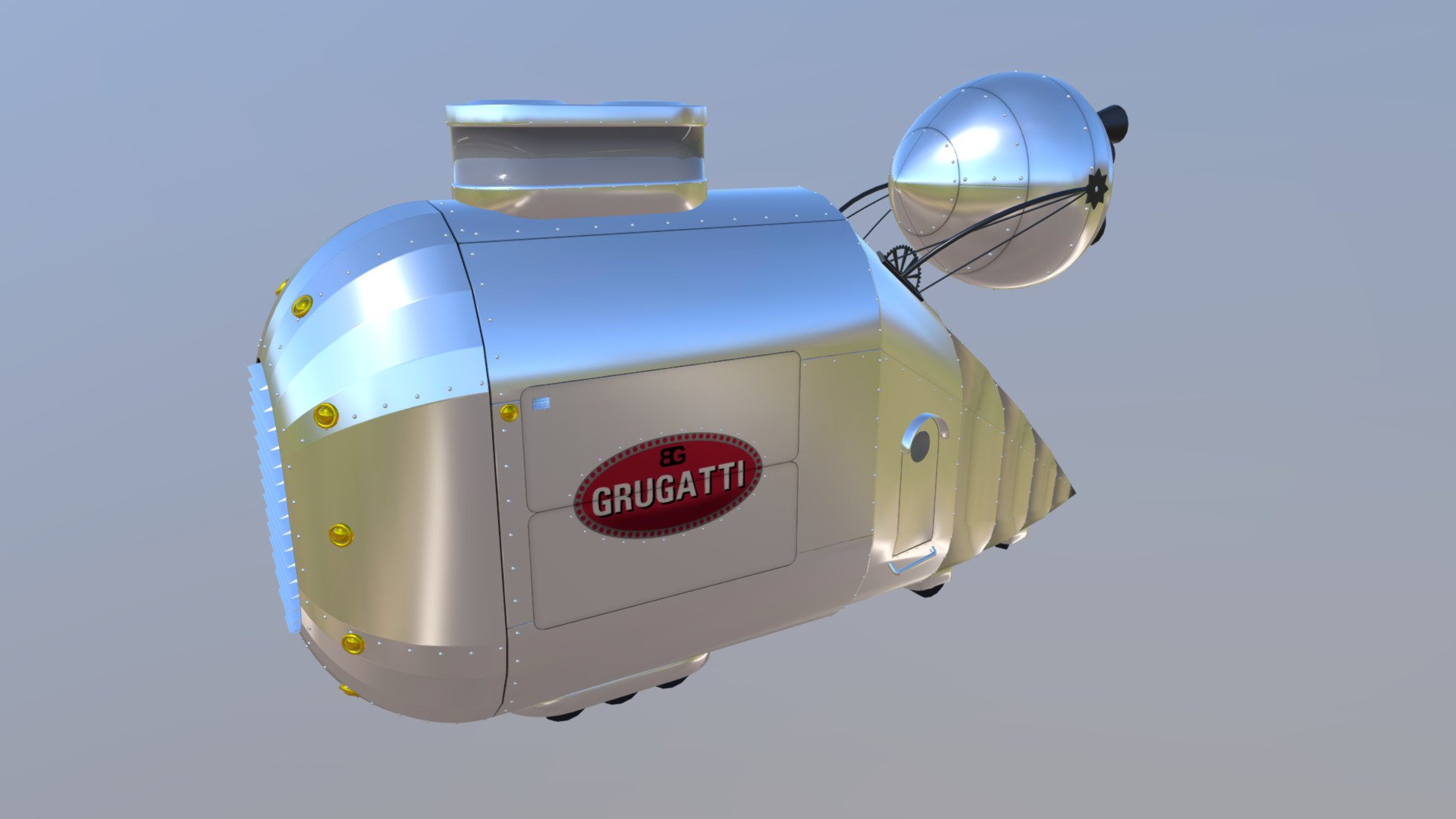 Grugatti Model 1 - Download Free 3D model by Tomentos [5c9c1e3] - Sketchfab