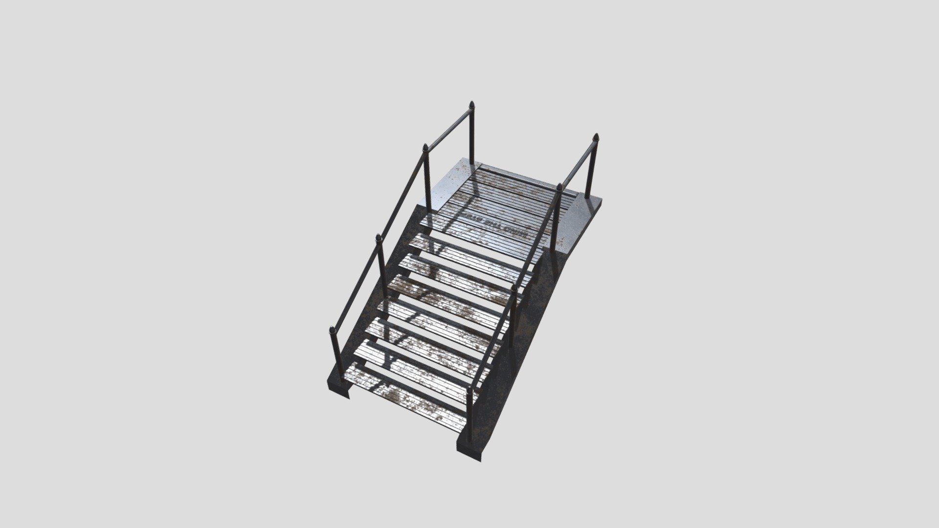 SciFi Walkways Grunge Steps Top Platform