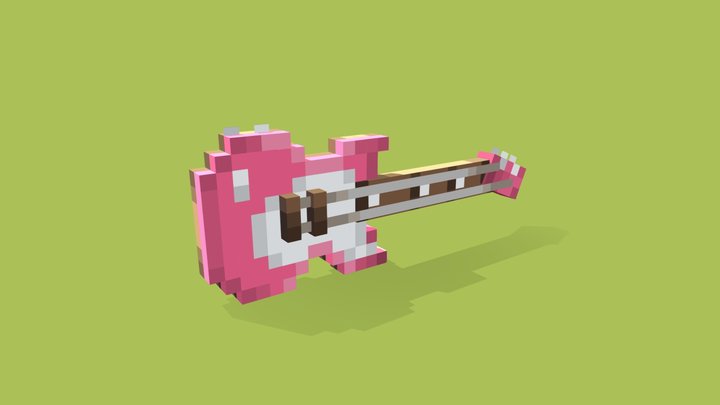 Bass Guitar 3D Model