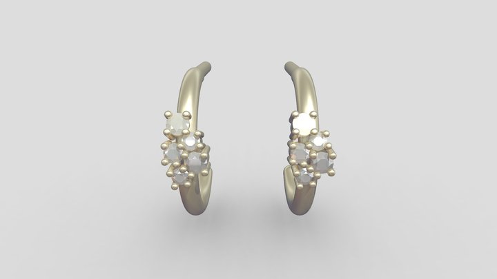 Cluster Hoop 12mm 3D Model