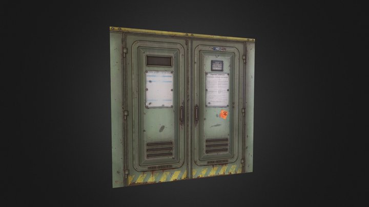 Industrial Door 3D Model