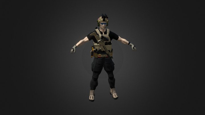 Solider_Character 3D Model