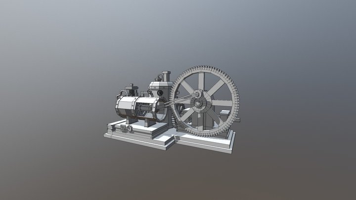 VW Engine 3D Model
