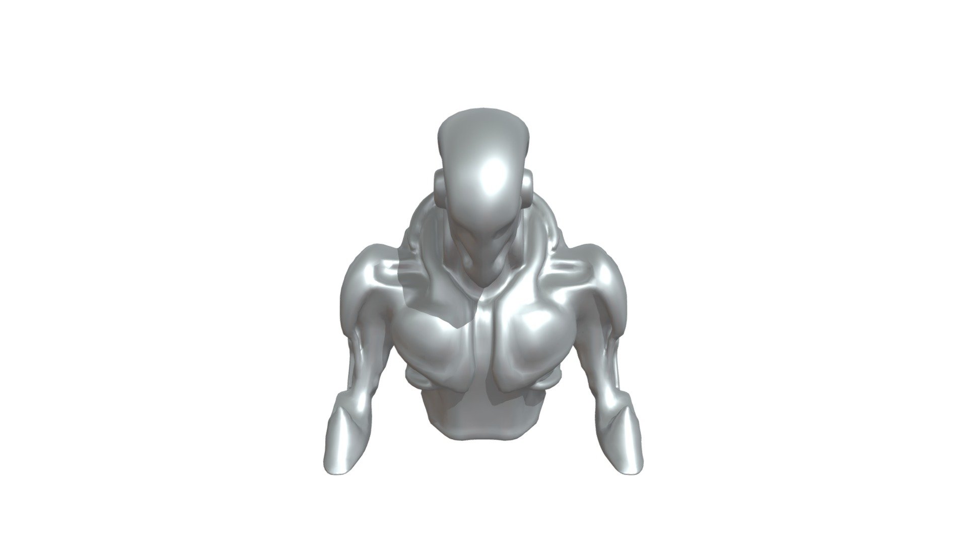 Mechanical cyborg with exposed internal compone - 3D model by ...