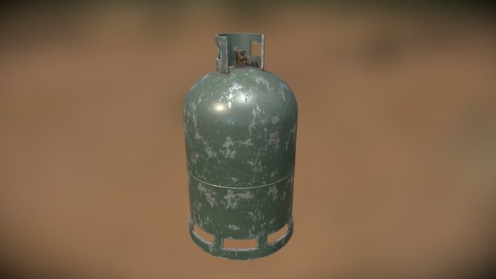 Gas Canister 3D Model