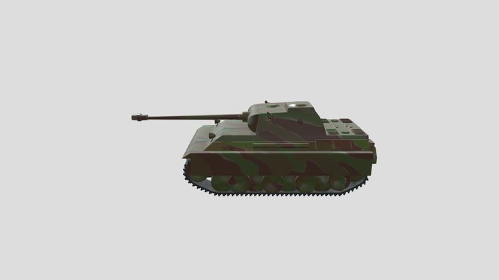 Panther Tank V2 3D Model