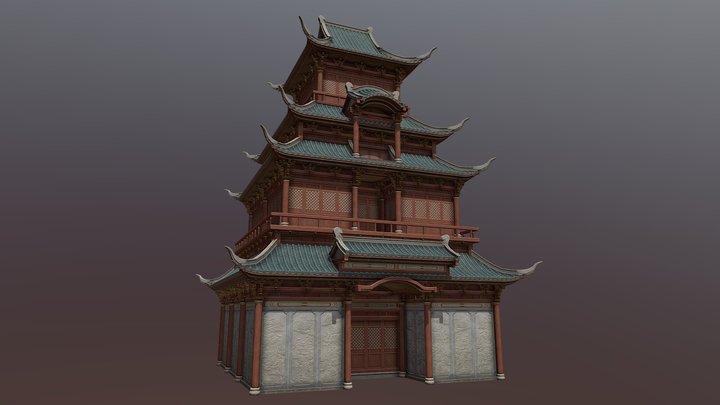 建筑_中式 3D Model