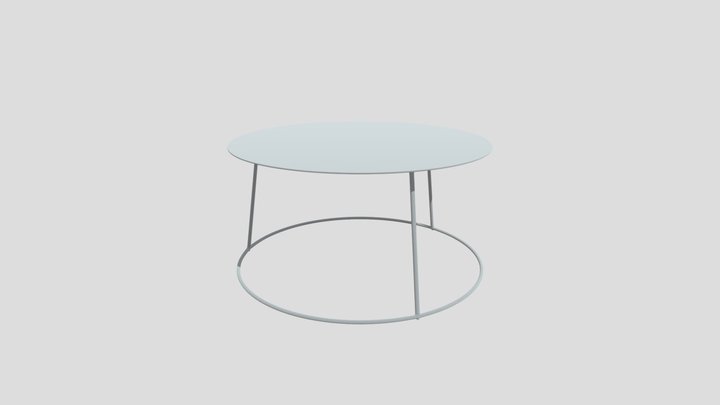Coffee Table Gold Replica_ Blender 3D Model