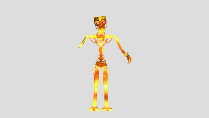 The sad truth about flamethrower here endo 3D Model