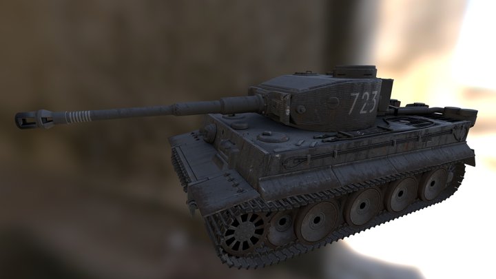 TIGER I Tank 3D Model