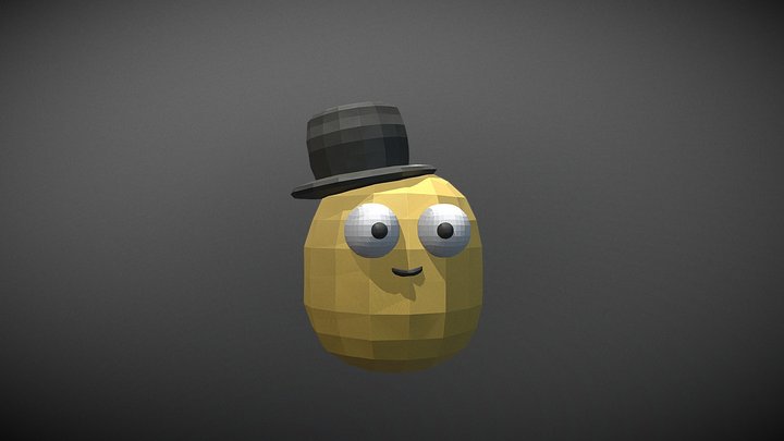 Plants Vs Zombies Wall Nut with Hat 3D Model