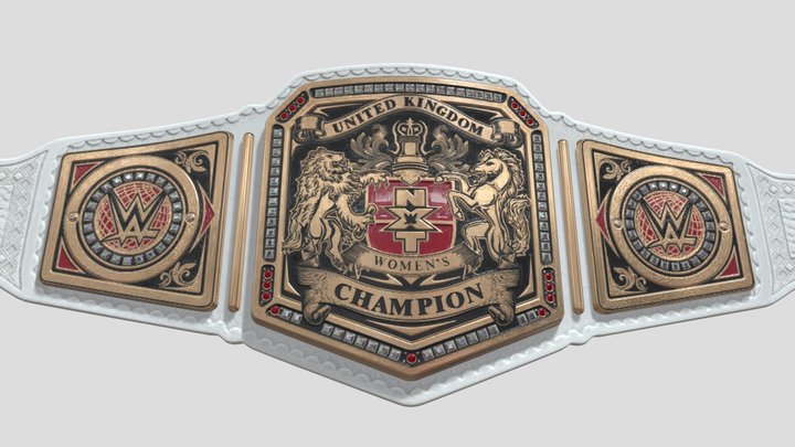 WWE - NXT UNITED KINGDOM WOMENS CHAMPION BELT – Kostenloses 3D-Modell STL