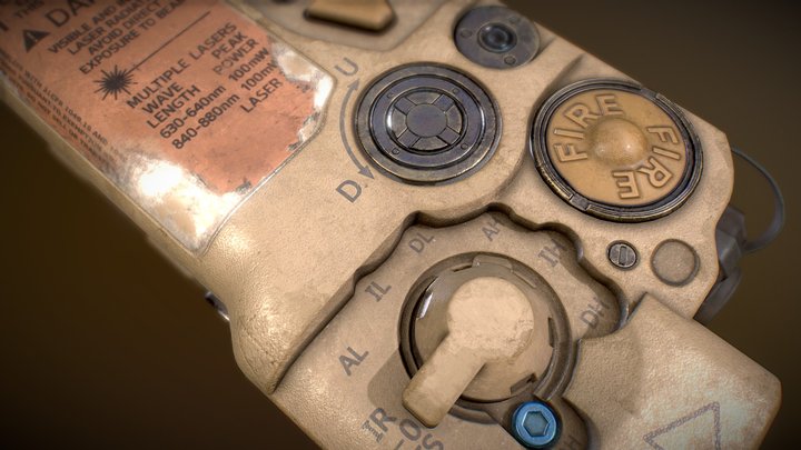 Wilcox-TDS247 Illumination Device / Laser Sight 3D Model