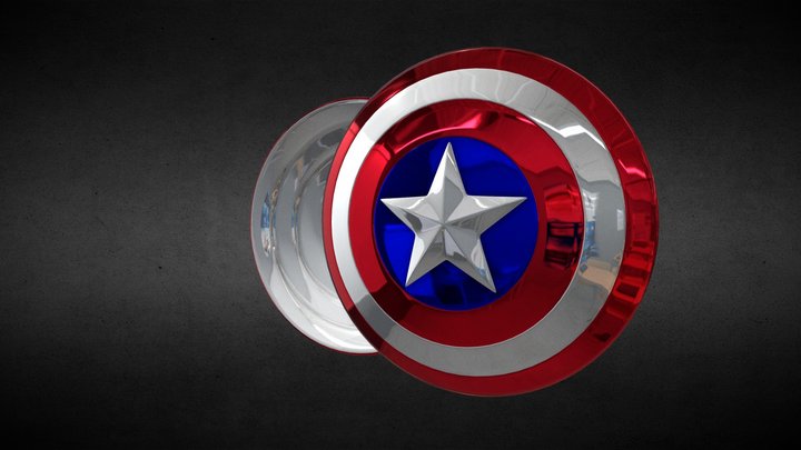 Escudo Capitao America 3D Model