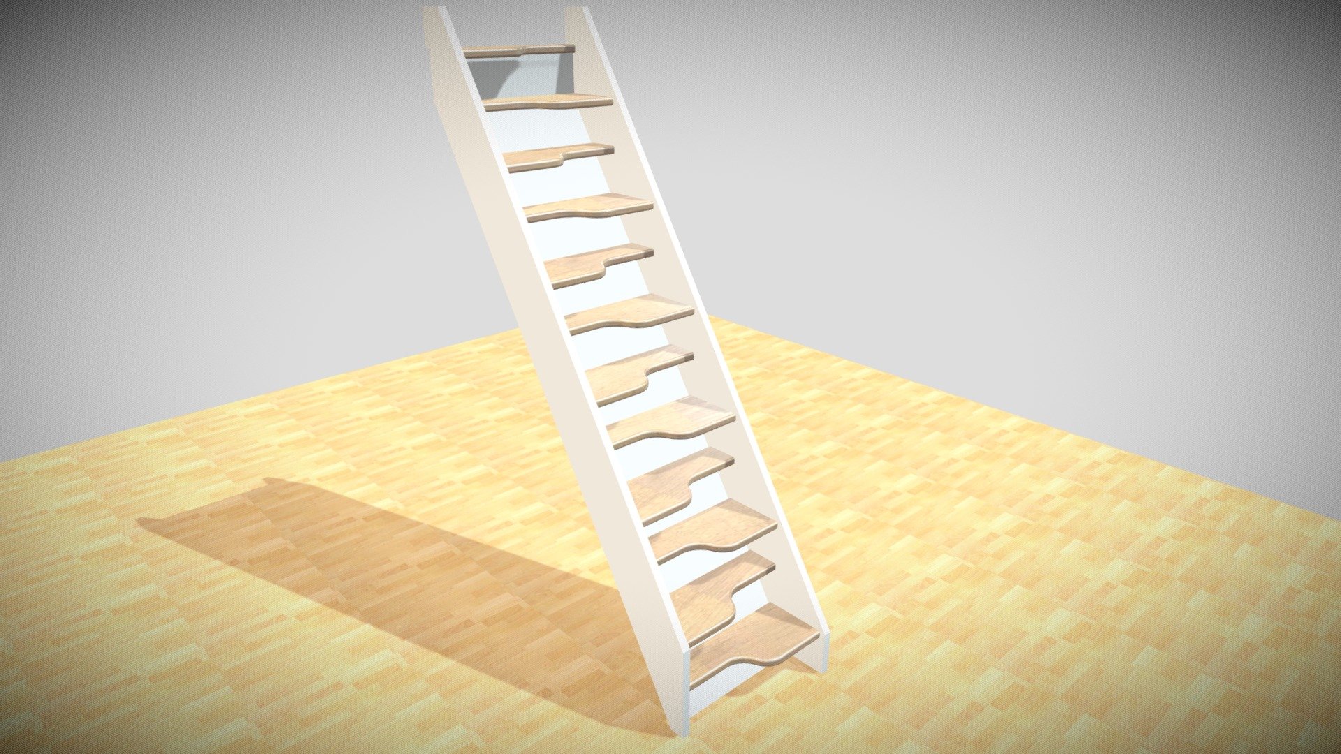 Alternating stair - closed back