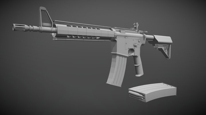 M4A4 Prototype 3D Model