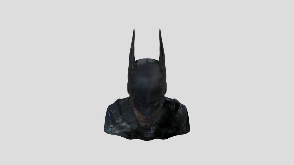 Masked superhero in black armor with pointed ea