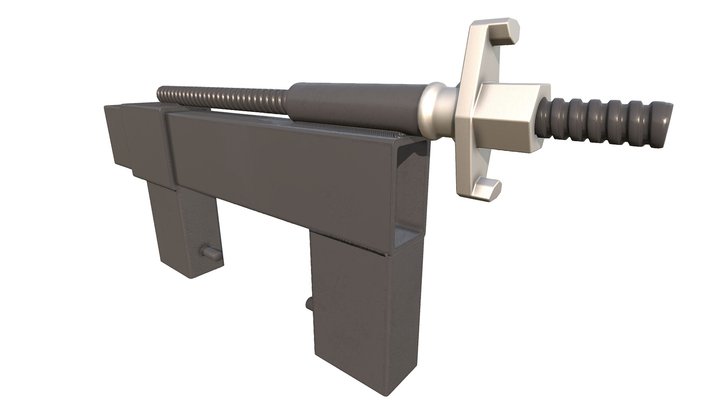 ЗАМОК УДЛИНЁННЫЙ ДЛЯ МЩО 3D Model