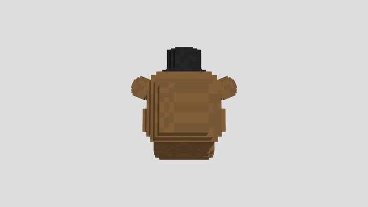 FNAF 1 Freddy Head Blockbench remake 3D Model