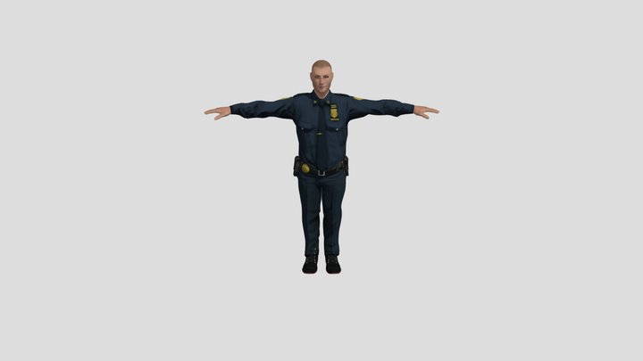 Pistol Run 3D Model