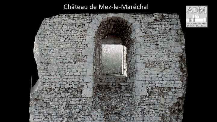 Mez-le-Maréchal, baie haute du donjon 3D Model