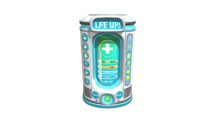 Fortnite style inspired COD Juggernog perk 3D Model
