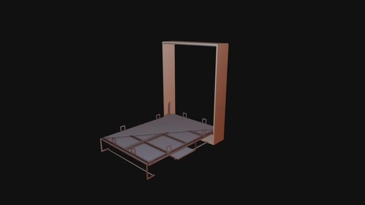 WBC-MT -PLUS-2022 - 140X200 Dikey açılır Masalı 3D Model