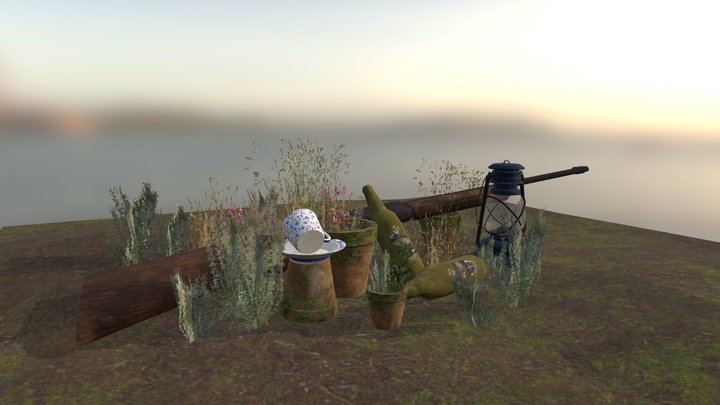 DAE 5 Finished props_Forest_Loner 3D Model