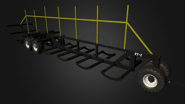 Bale Trailer 3D Model